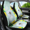 Cute Maltese Dog Print Car Seat Covers