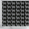 Australian Terrier Dog Pattern Print Shower Curtains