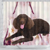 American Water Spaniel Print Shower Curtains