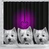 West Highland White Terrier (Westie) Print Shower Curtain