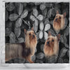 Lovely Australian Silky Terrier Print Shower Curtains