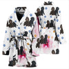 Barbet Dog Patterns Print Women's Bath Robe