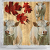 Charolais Cattle (Cow) Print Shower Curtain