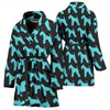 Lakeland Terrier Dog Pattern Print Women's Bath Robe