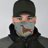 Irish Setter Paws Print Face Mask