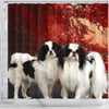 Japanese Chin Print Shower Curtains