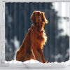 Irish Setter Dog Print Shower Curtains