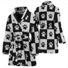 Dog Paws Print Women's Bath Robe