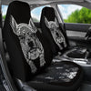 French Bulldog Art Print Black&White Car Seat Covers