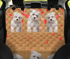 Cute Maltese Print Pet Seat Covers