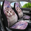 Cute Scottish Fold Cat Print Car Seat Covers