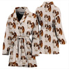 Lhasa Apso Dog Pattern Print Women's Bath Robe