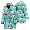 Papillon Dog Pattern Print Women's Bath Robe