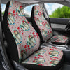 Cute Yorkie Dog Pattern Print Car Seat Covers