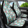 Shih Tzu Dog Floral Print Car Seat Covers