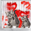 Cute American Shorthair Print Shower Curtains