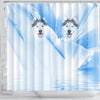 Siberian Husky Print Shower Curtain