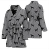 Curly Coated Retriever Dog Pattern Print Women's Bath Robe