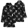 Portuguese Water Dog Pattern Print Women's Bath Robe