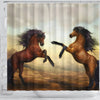 Wild Horse Art Print Shower Curtain