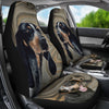 Bluetick Coonhound Print Car Seat Covers