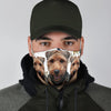 Welsh Terrier On Floral Print Face Mask