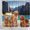 Nova Scotia Duck Tolling Retriever Print Shower Curtains