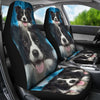 Border Collie Dog Print Car Seat Covers