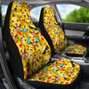 Pitbull Dog Smiley Print Car Seat Covers