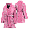 Yorkiepoo Print Women's Bath Robe