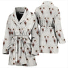 Poodle Dog Patterns Print Women's Bath Robe