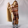 Bordeaux Mastiff Print Hooded Blanket