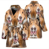 Shetland Sheepdog Print Women's Bath Robe