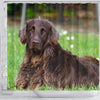 German Longhair Pointer Print Shower Curtains