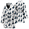 Siberian Husky Dog Pattern Print Women's Bath Robe