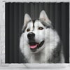 Siberian Husky Print Shower Curtains