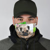 Pug Dog Print Face Mask