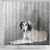 Saluki Dog Print Shower Curtains