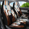 Simmental Cattle (Cow) Print Car Seat Cover