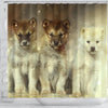 Sled Dogs Print Shower Curtains