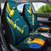 BlueandYellow Macaw Parrot Print Car Seat Covers