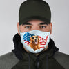 Golden Retriever US Print Face Mask