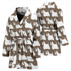 Sealyham Terrier Dog Pattern Print Women's Bath Robe