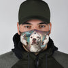 Lovely Pit Bull Terrier Print Face Mask