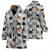 Shetland Sheepdog Art Pattern Print Women's Bath Robe