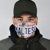 Maltese Print Face Mask