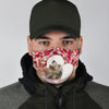 Irish Wolfhound Print Face Mask