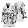 French Bulldog Art Print Women's Bath Robe