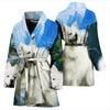 American Eskimo Print Women's Bath Robe