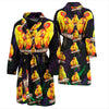 Sun Conure Parrot Print Men's Bath Robe